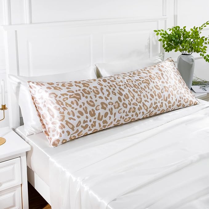 MR&HM Satin Body Pillow Cover, Soft and Breathable Body Pillow Case - Image 7