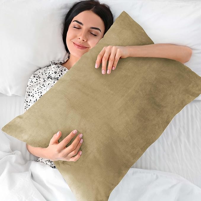 BEDELITE Flannel King Size Pillow Cases Set of 2, Super Soft Fleece Pillowcases - Image 5