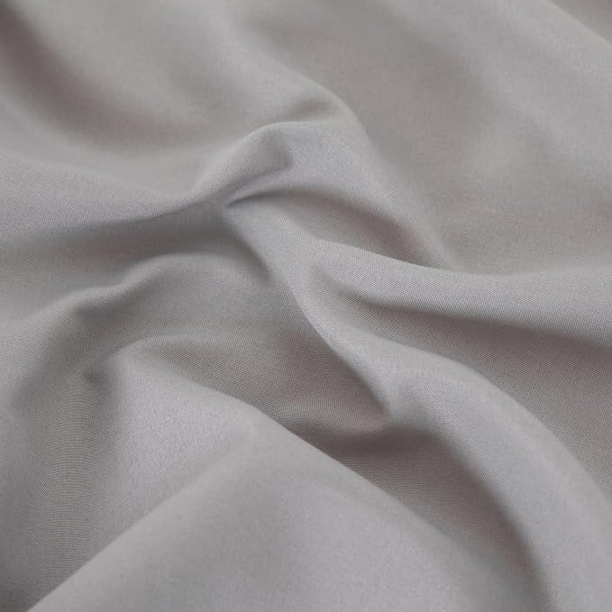 Queen Flat Sheet Only， 90x102Inch Light Gray - Image 6