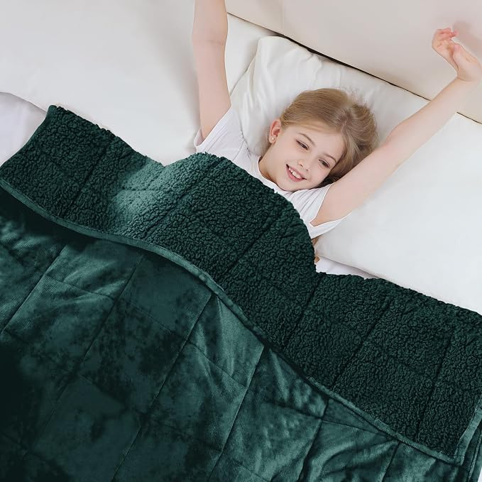 Aemicion Weighted Blanket for Adults Kids Sherpa Fleece Heavy Blanket for by Aemicion