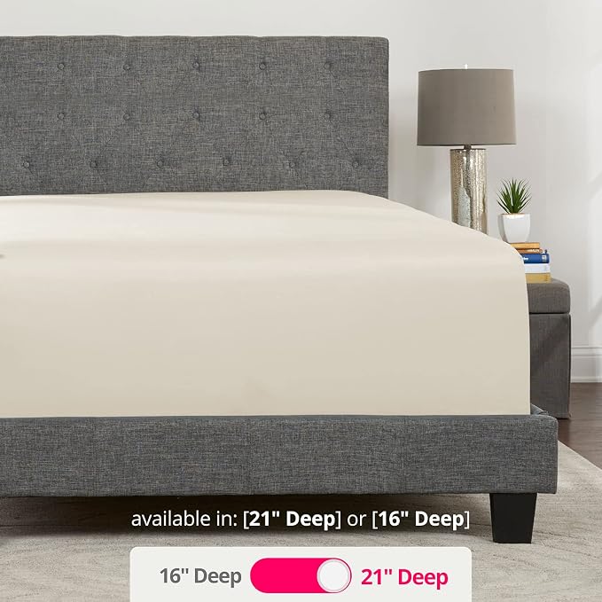 King Fitted Sheet Deep Pocket – Extra Deep Pocket Fitted Sheet King Size 17” - Image 3