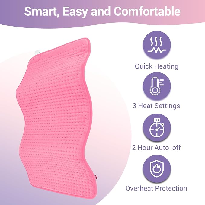 Comfytemp Heating Pad for Back & Period, Electric Extra Large Heat Pad - Image 4