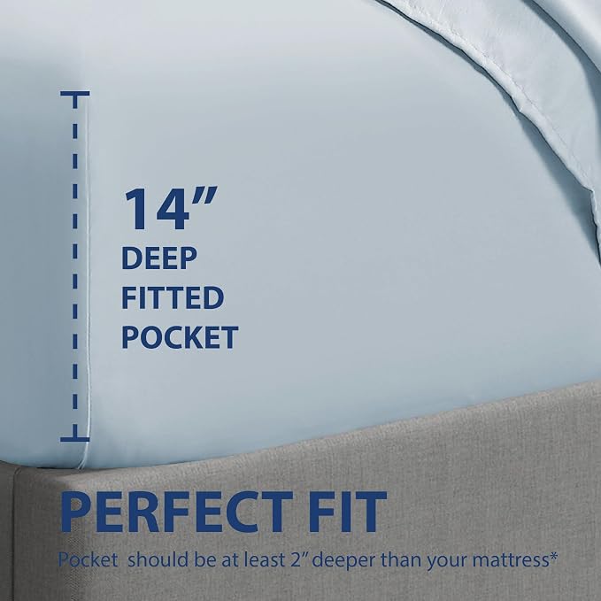 Cathay Home Full Fitted Sheet - Image 3