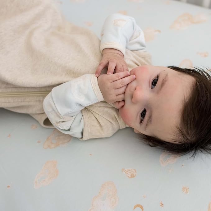 Burt's Bees Baby Essential Organic Cotton Fitted Crib Sheet, Breathable - Image 4