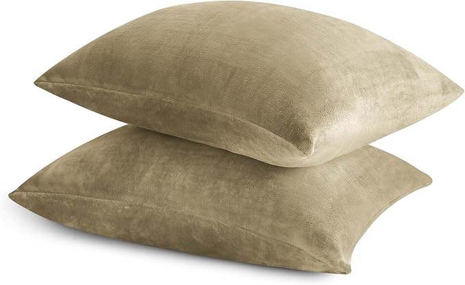 BEDELITE Flannel King Size Pillow Cases Set of 2, Super Soft Fleece Pillowcases - Image 9
