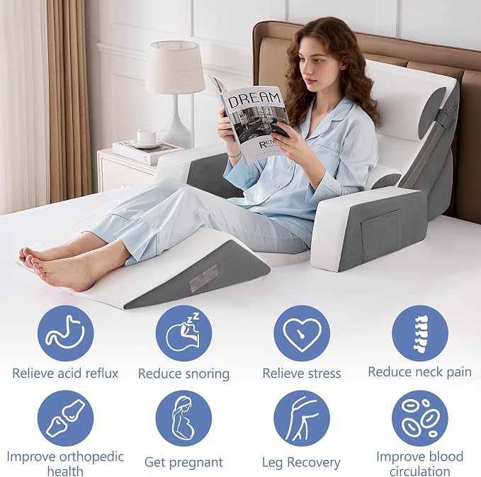 Yojoker 9PCS Orthopedic Bed Wedge Pillow Set - Image 7