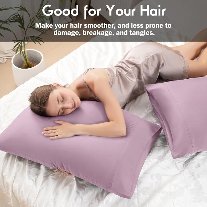 Pillowcases Standard Size 2 Pack, Cooling Viscose Pillow Cases - Image 5