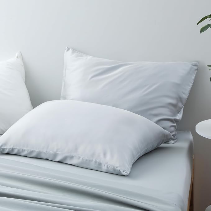 4-Pack Bamboo Viscose Zippered Pillow Cases Standard Size, 400 Thread Count - Image 5