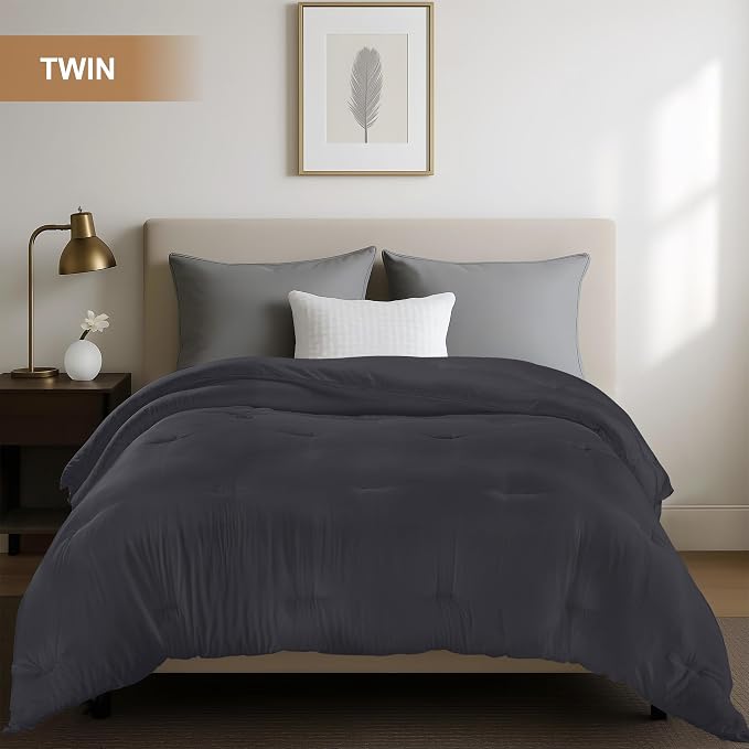 Utopia Bedding Comforters Twin Size, All Season Duvet Insert, Down Alternative - Image 3