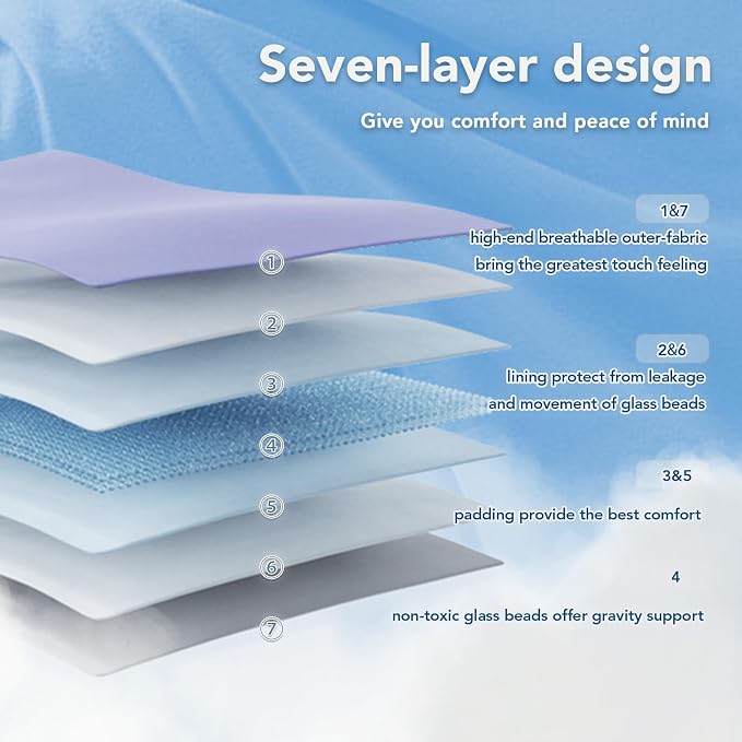 Topcee Weighted Blanket for Adults Queen Size Soft Cooling Heavy Blanket - Image 6