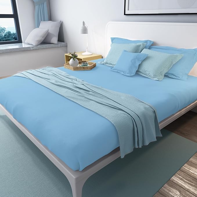 Lirex Flat Sheet, Twin Size Extra Soft Brushed Microfiber 1800 Microfiber Flat - Image 5