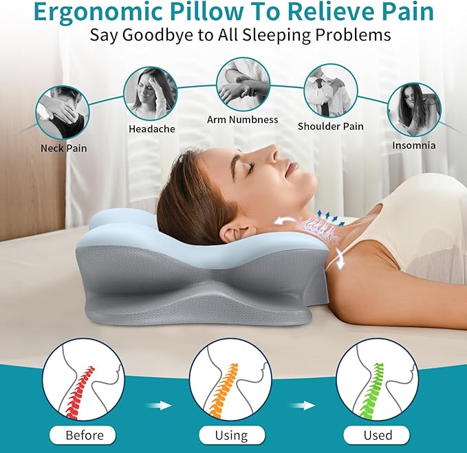 Cervical Neck Pillow for Pain Relief - Image 3