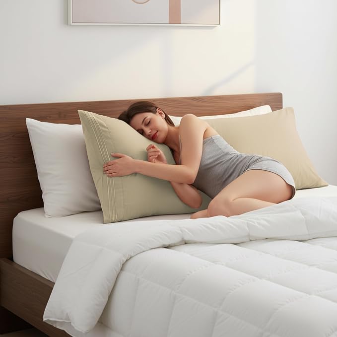 Elegant Comfort Luxury Ultra-Soft 1-Piece Body Pillowcase - Image 4