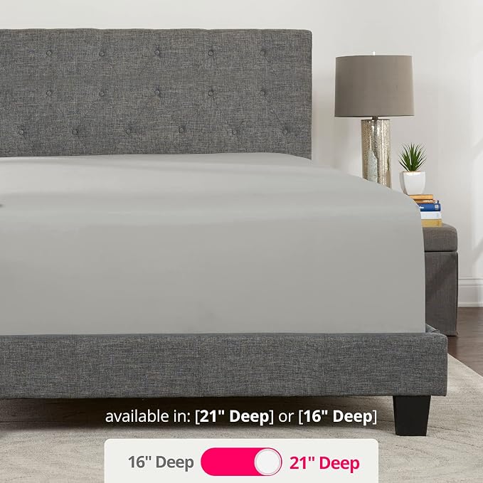 King Fitted Sheet Deep Pocket – Extra Deep Pocket Fitted Sheet King Size 17” - Image 3