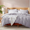 Nestl Grey Lavender Duvet Cover Full Size by Nestl