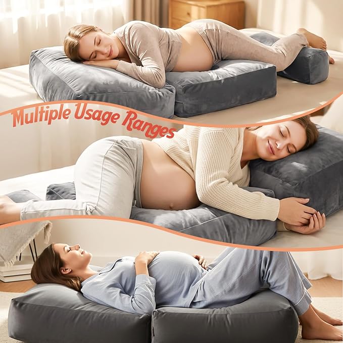Pregnancy Pillows for Sleeping, 45.3 Inch Pregnancy Massage Pillow Full Body - Image 7