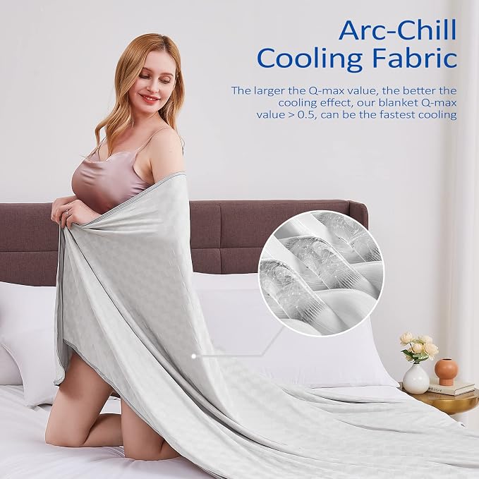 Topcee Cooling Blanket, Summer Cooling Blankets - Image 3