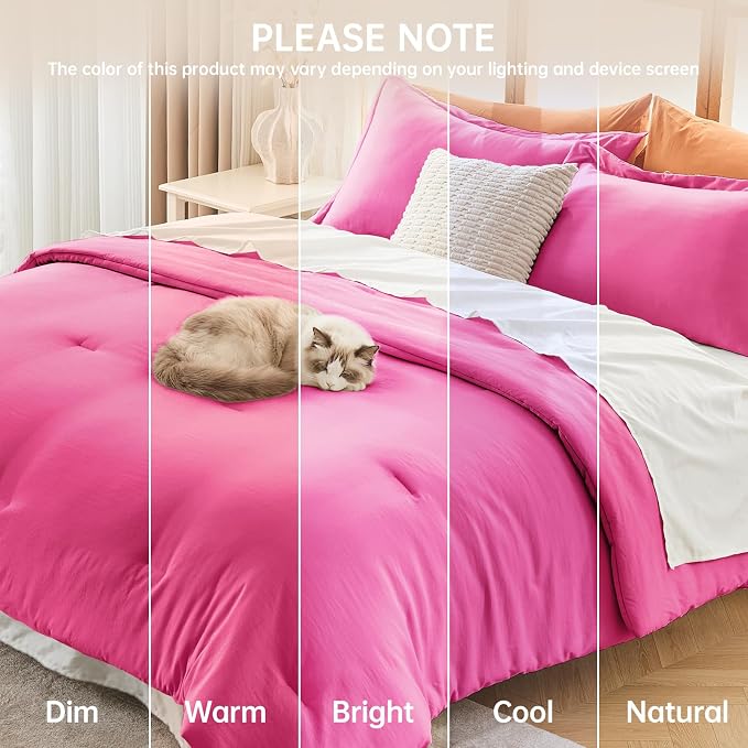 MUXHOMO Queen Comforter Set, All Season Ultra Soft Down Alternative Bedding - Image 9