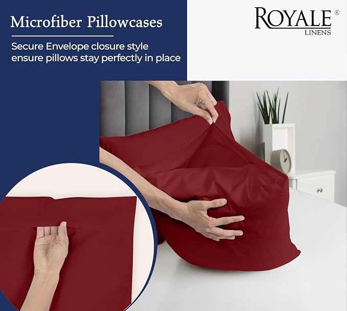 Royale Linens King Pillowcase Set of 2 - Image 5
