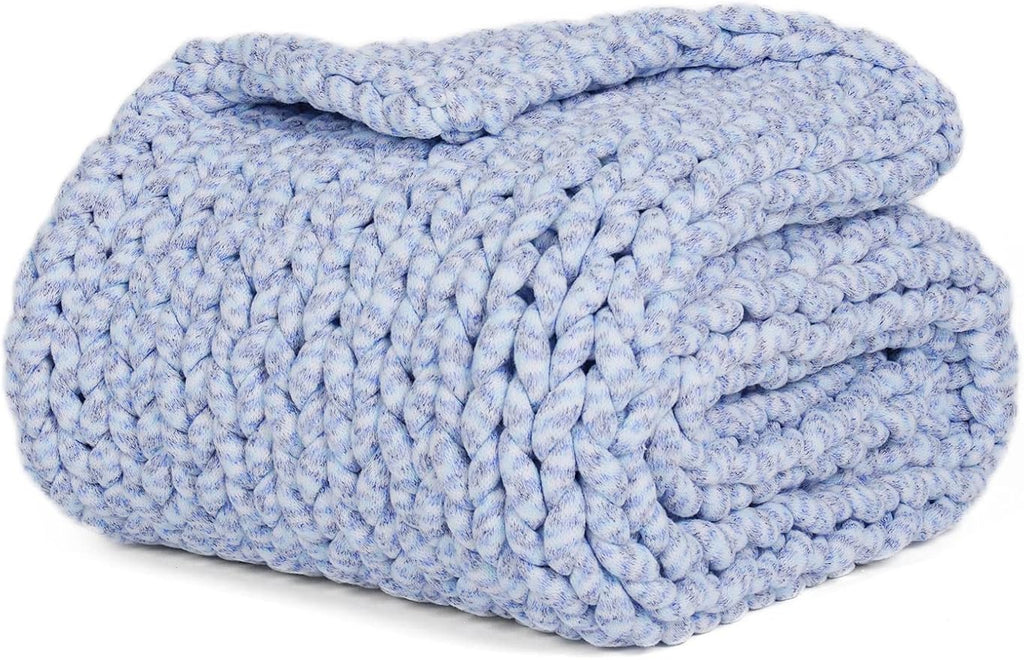 YnM Weighted Blanket, Handmade Chunky Knitted Design, Soft and Cozy, by YNM