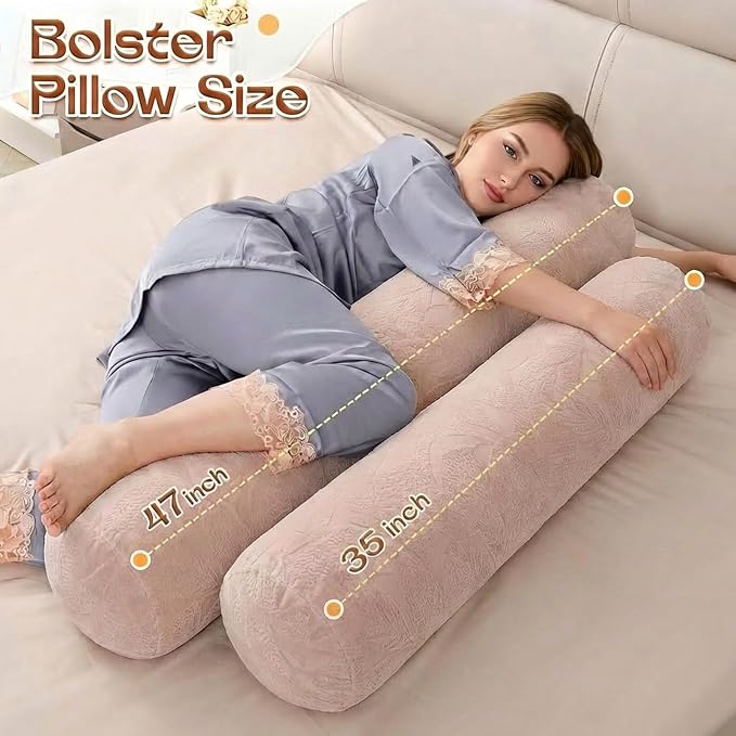 1 MIDDLE ONE Body Pillow for Adults, Bolster Pillow - Image 2