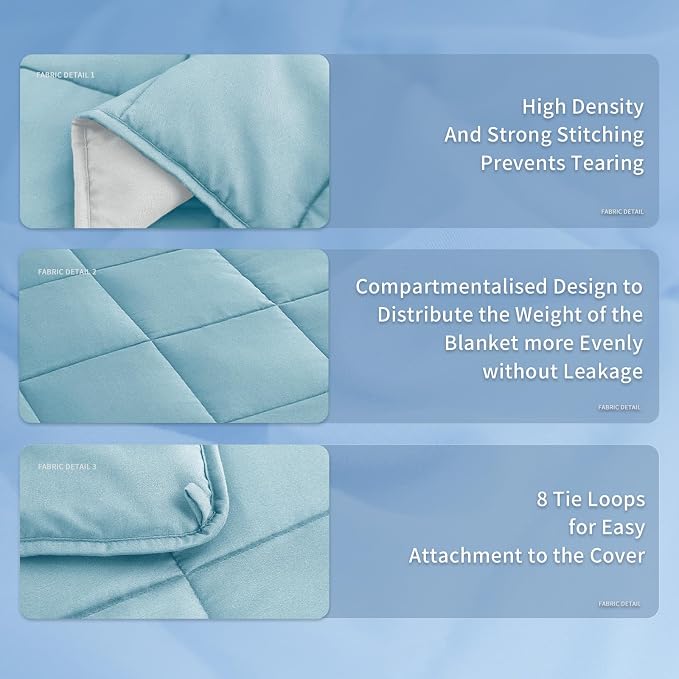 Topcee Weighted Blanket for Adults Queen Size Soft Cooling Heavy Blanket - Image 7