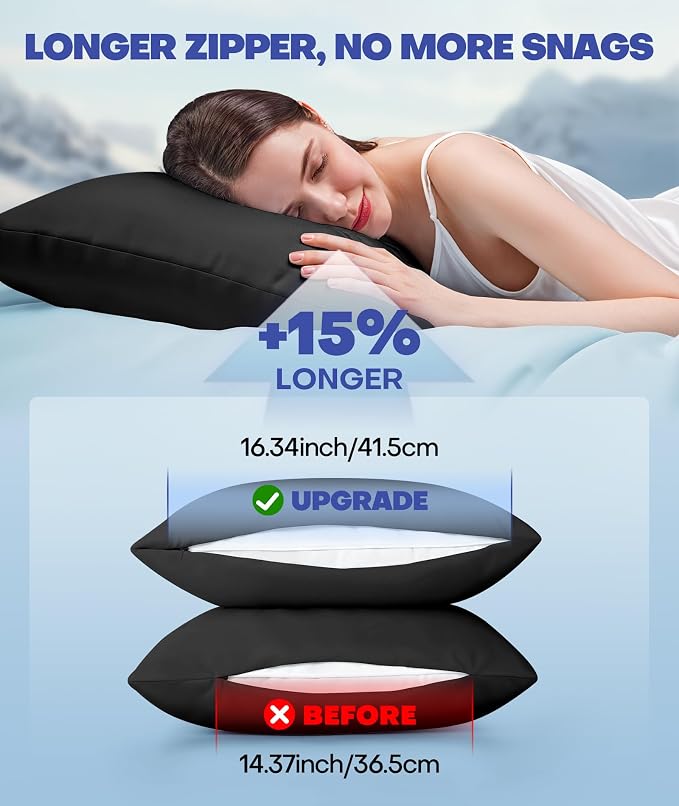 Ice Cooling Pillowcase for Hot Sleepers – Instantly Cool, Stays Cold All Night - Image 5