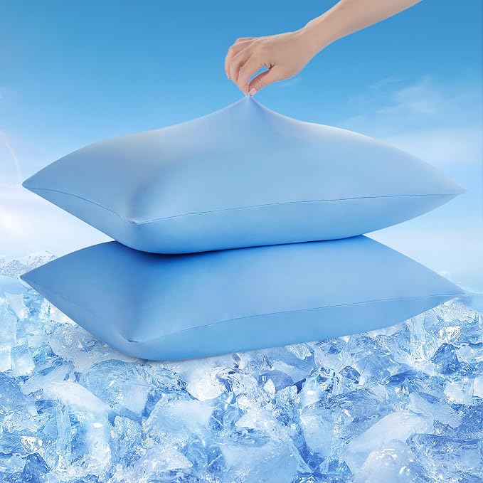 Avolare Cooling Pillow Cases Queen Size Set of 2, Arc-Chill 3.0 Cool Pillowcases by Avolare