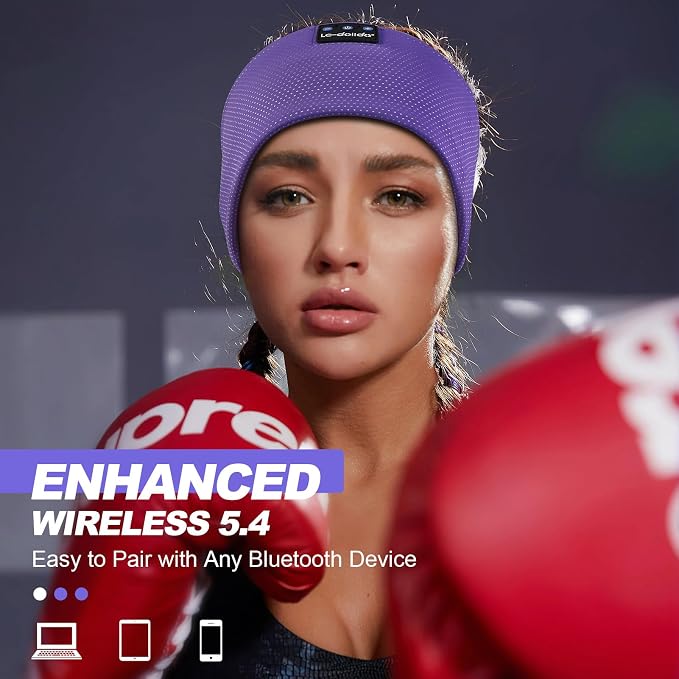 LC-dolida Sleep Headphones Bluetooth 5.4, Headband Headphones Earphones Wireless - Image 3