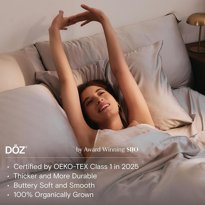 DOZ Sheet Set, 100% Viscose derived from Bamboo, Organically Grown, Buttery Soft - Image 6