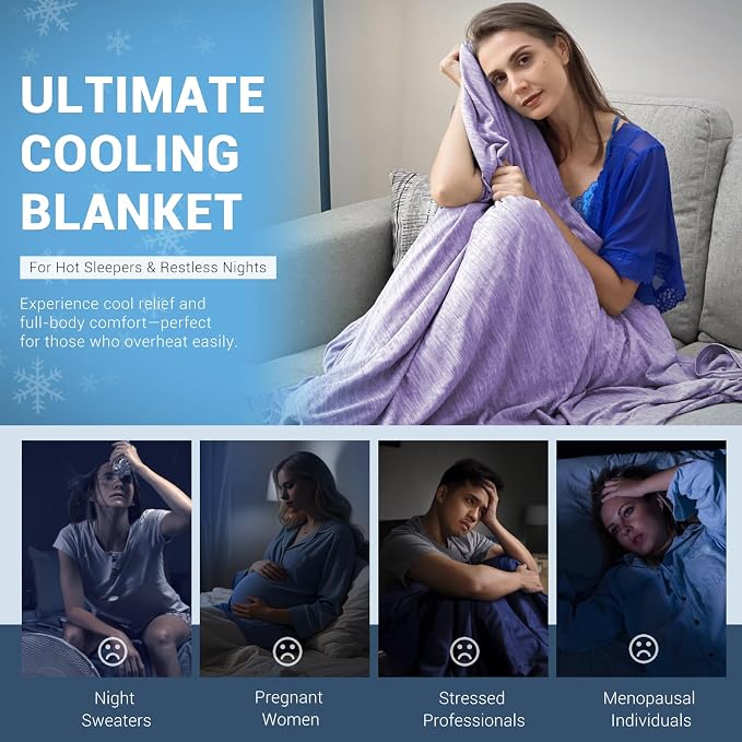 Elegear Revolutionary Cooling Blanket Throw Absorbs Heat to Keep Body Cool - Image 6