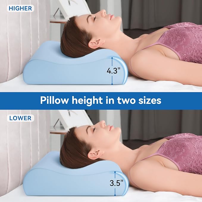 AM AEROMAX Firm Contour Memory Foam Pillow, Cervical Pillow - Image 2