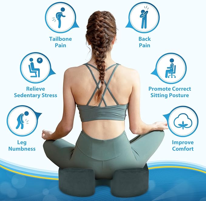 BlissTrends Seat Cushion, 5.2in Thick Memory Foam Cushions - Image 4