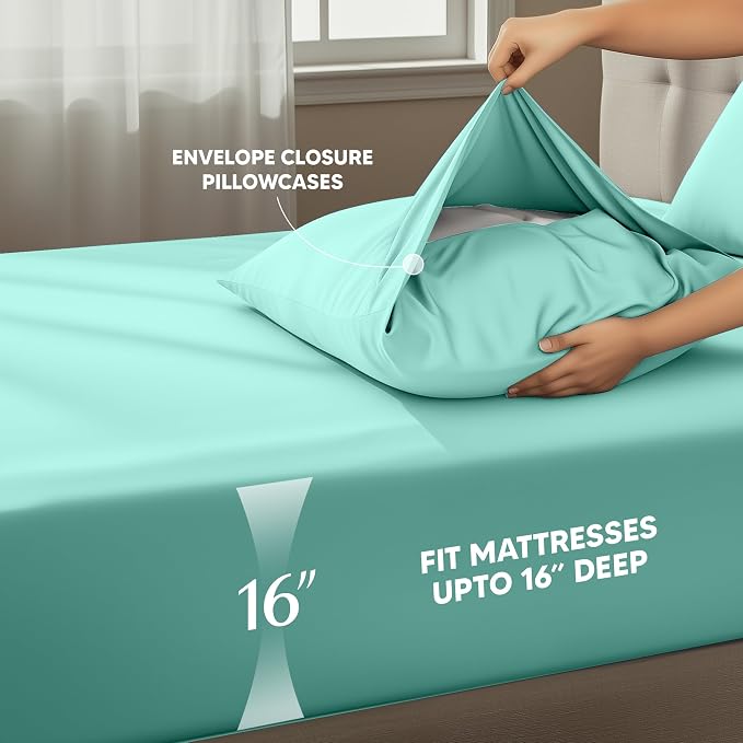 Utopia Bedding Queen Size Sheet Set – 4 Piece Bed Sheets, Soft and Breathable - Image 4