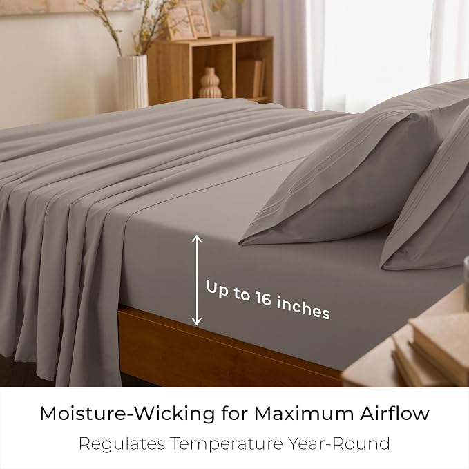 Mellanni California King Sheets Set - Image 4