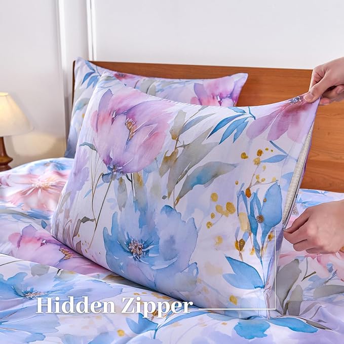 YIYEA 100% Viscose Derived from Bamboo Pillow Cases Set of 2, 600 Thread Count - Image 6