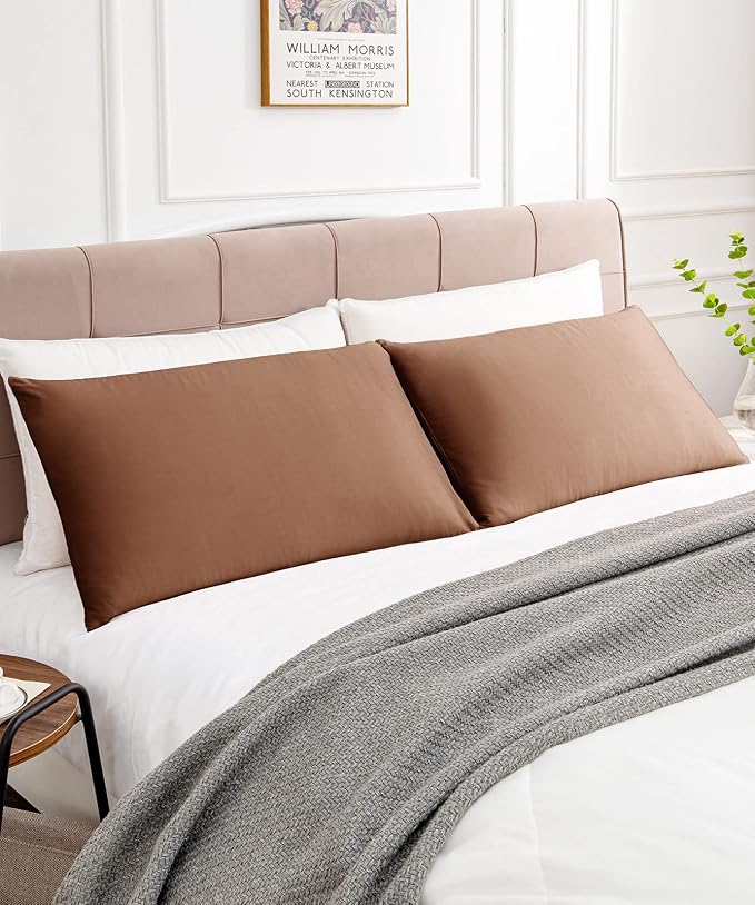 Warmstar Cotton Pillow Cases King Size Set of 2, 600 Thread Count Pillowcases - Image 2