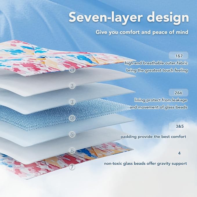 Topcee Weighted Blanket for Adults Twin Size Soft Cooling Heavy Blanket Sleeping - Image 6