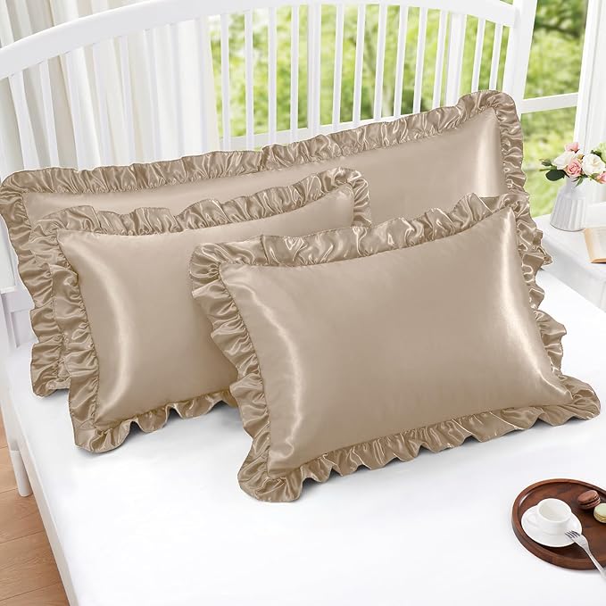 Homiest Ruffle Satin Pillowcase - Image 5