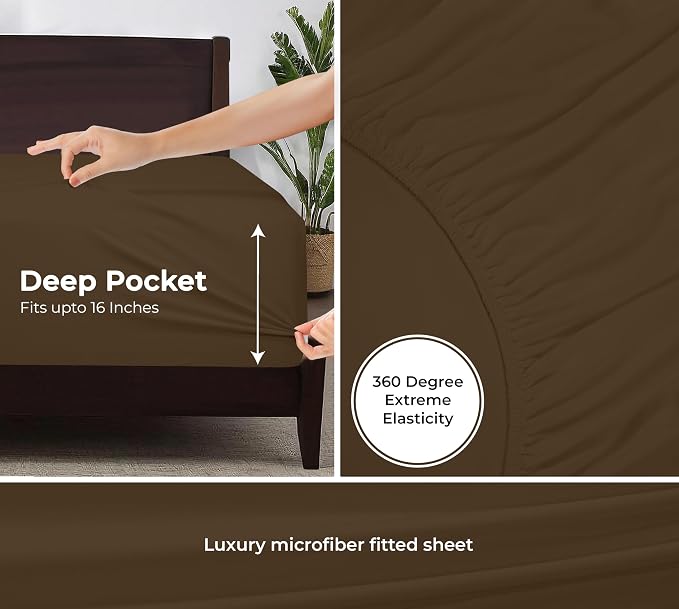 Royale Linens Fitted Sheet California King - Image 3