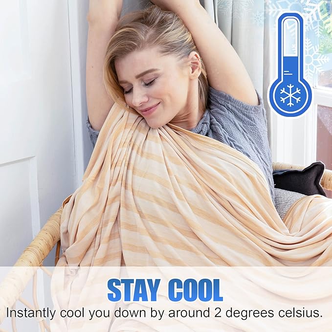 Ailemei Direct Cooling Blanket for Hot Sleepers, Double Sided Cold Effect - Image 3