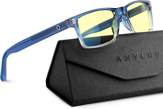 ANYLUV Blue Light Glasses Men Woman, Eye Strain Relief Eye Protection by ANYLUV