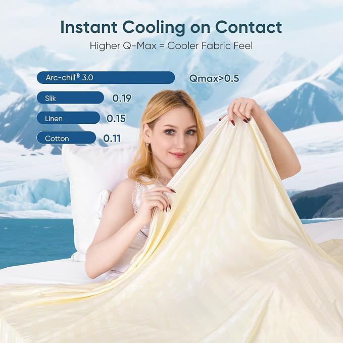 Elegear Revolutionary Cooling Throw Blanket, Absorbs Heat to Keep Body Cool - Image 3