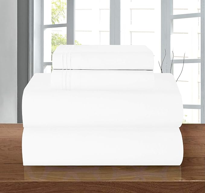 Elegant Comfort Luxury 1500 Premium Hotel Quality Microfiber 4-Piece Sheet Set by ELEGANTCOMFORT
