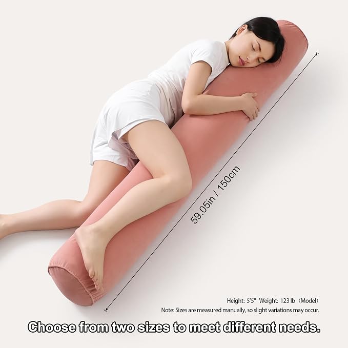Body Pillow for Adults, Long Round Pillow, Big Cylindrical Pillow, Large Full - Image 3