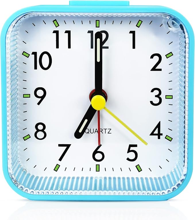 Lamisola Small Battery Operated Analog Alarm Clock by AlarmClock