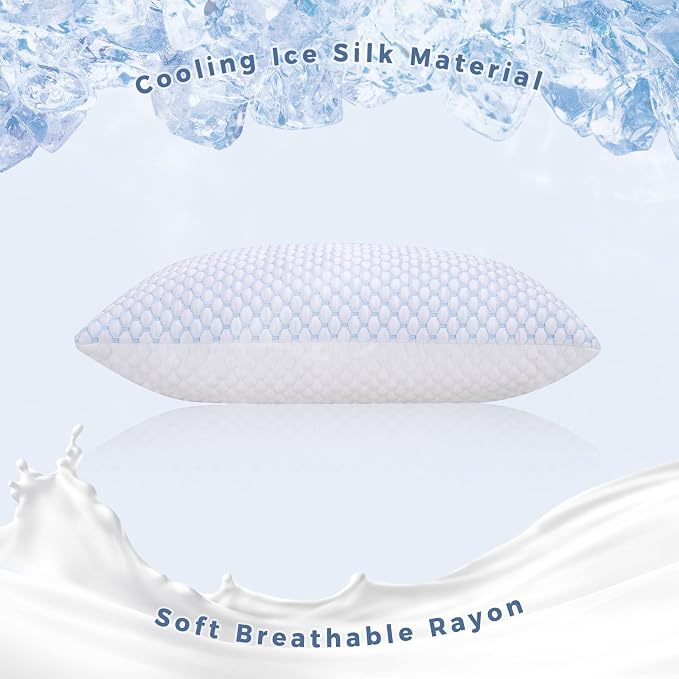 OSBED Cooling Shredded Memory Foam Pillow Standard Size - Image 2