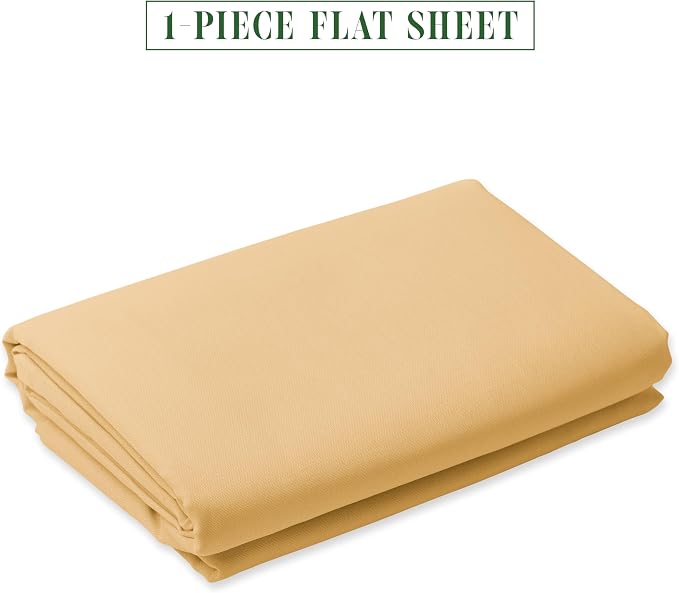 Luxury Flat Sheet on Amazon Elegant Comfort Wrinkle-Free 1500 Premier Hotel - Image 2