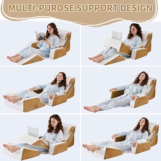 Yojoker 9PCS Orthopedic Bed Wedge Pillow Set - Image 6