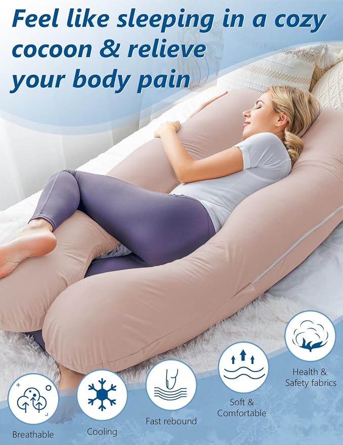 Meiz Pregnancy Pillows, Cooling Pregnancy Pillows - Image 4